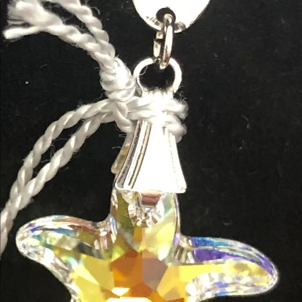 Swarovski Crystals Authentic White Rhodium Star